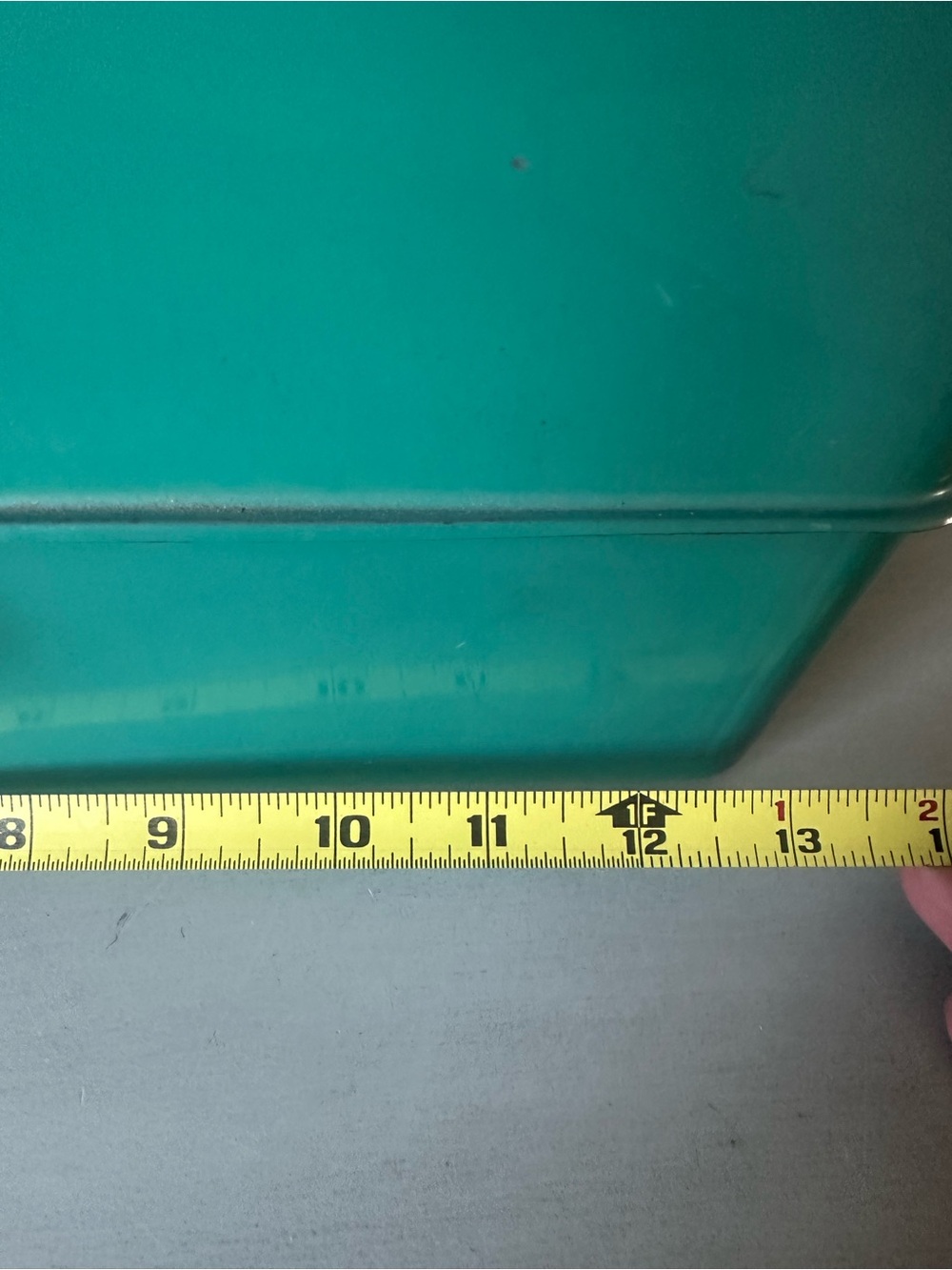 Vintage Liberty teal green tackle box metal - Picture 10 of 12
